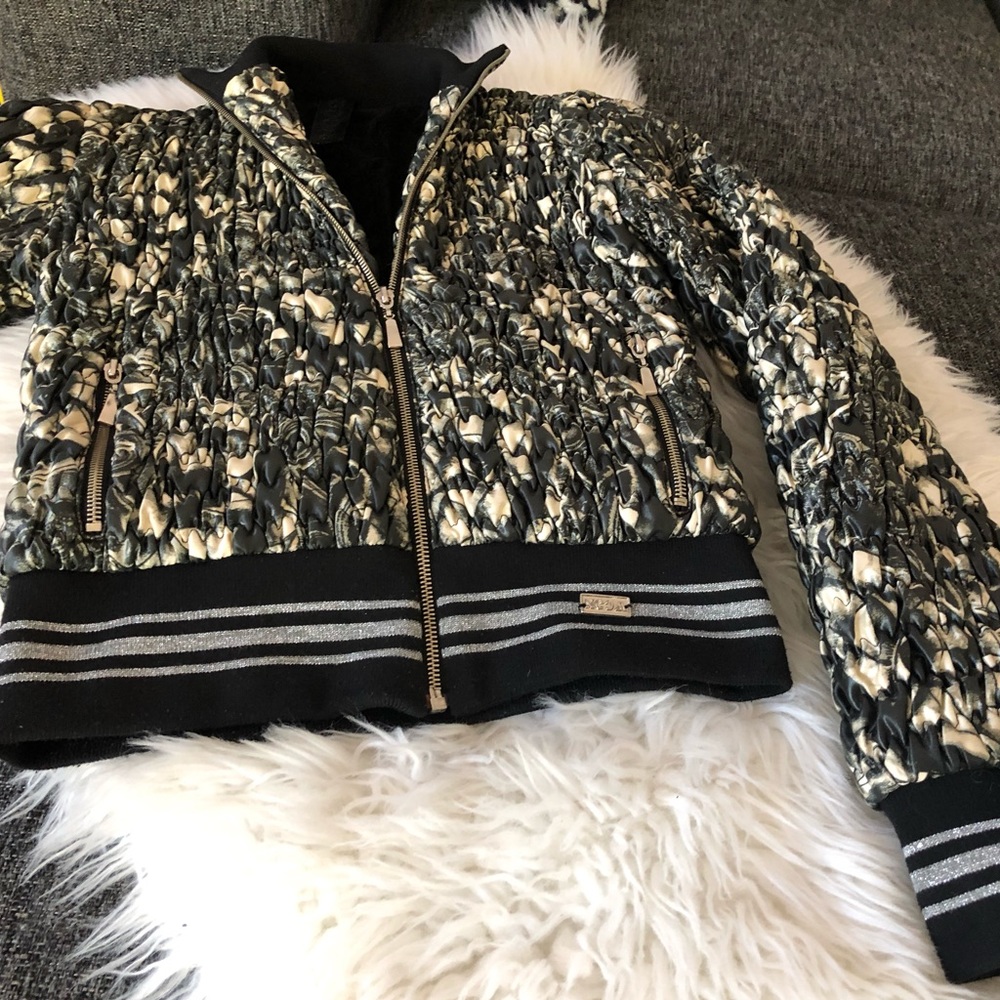 Rare!🌟WAGGON Paris Textured Bomber Jacket - Picture 4 of 8